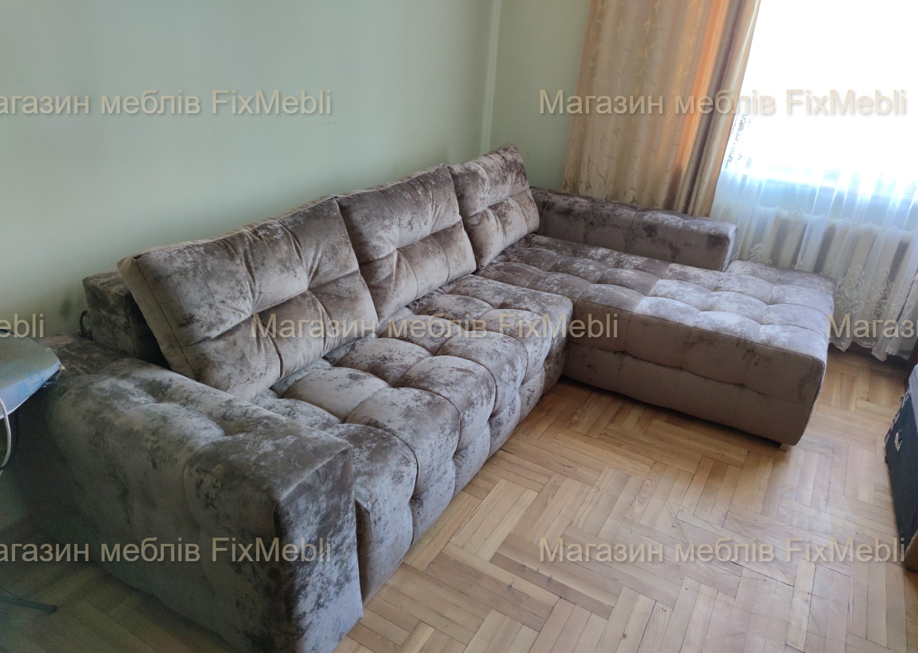 кутовий диван малібу коричневий
